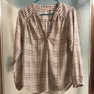 Herringbone pattered blouse
